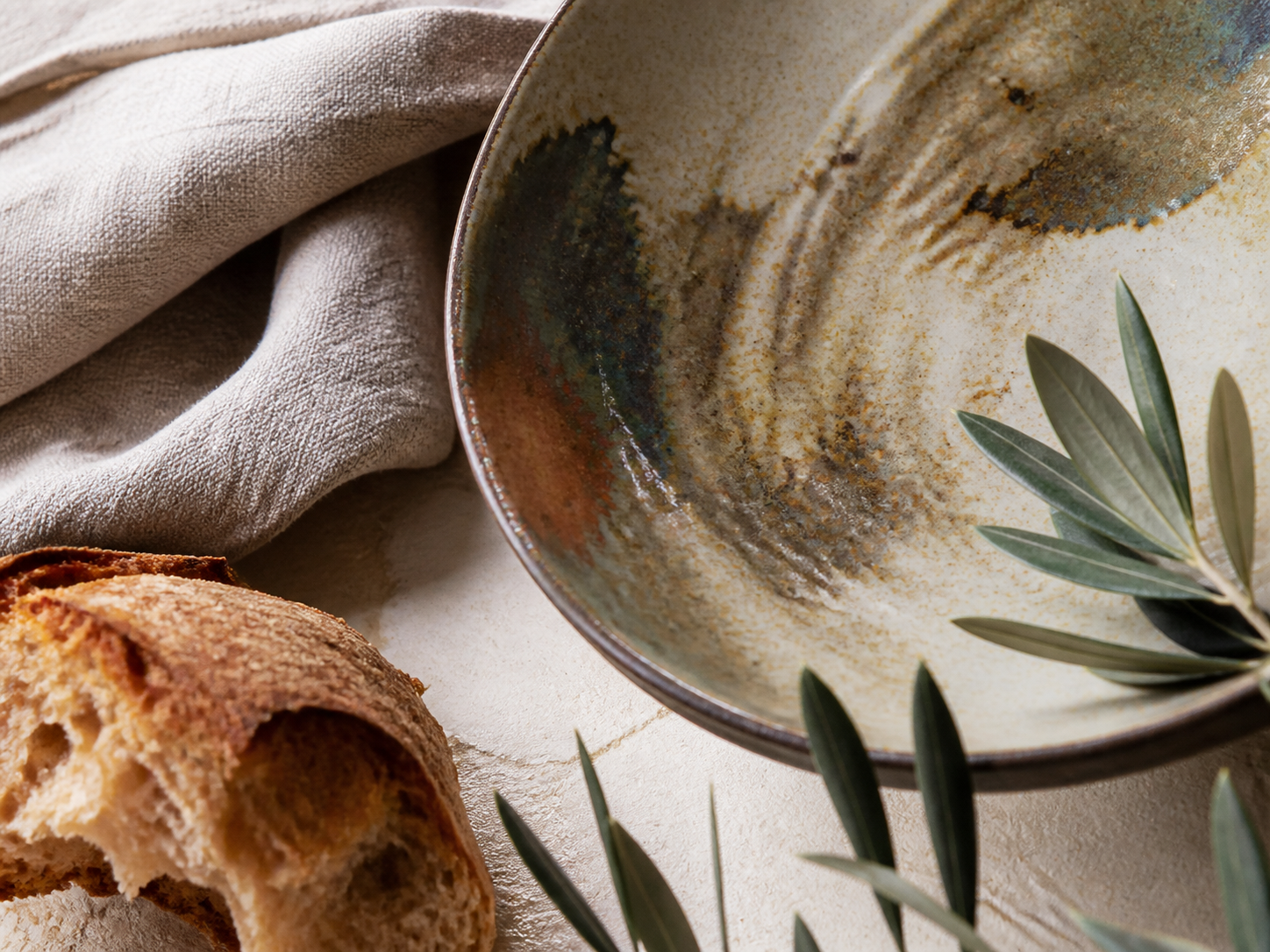 Nature morte de matières artisanales